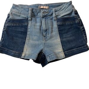 Denim Two-Tone Women's Shorts - Size 3